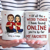 I Love You More - Couple Personalized Custom Mug - Gift For Husband Wife, Anniversary