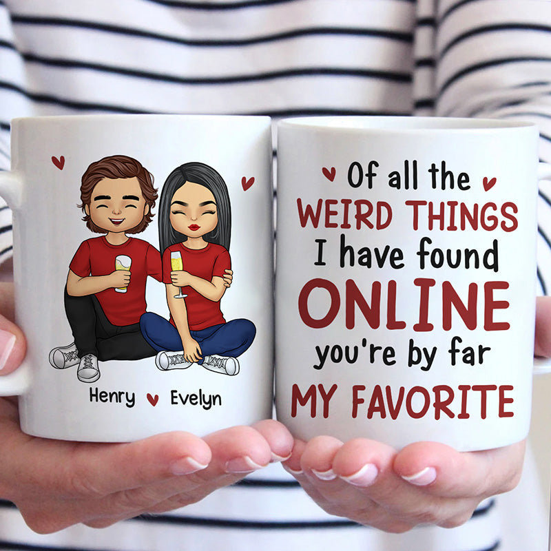 I Love You More - Couple Personalized Custom Mug - Gift For Husband Wife, Anniversary