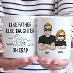 Custom Funny Father Daughter Gifts - Personalized Mugs