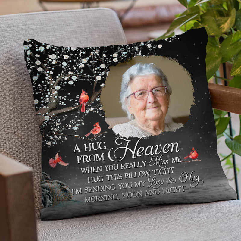 Custom Photo Memorial Heaven Decor - Personalized Pillow