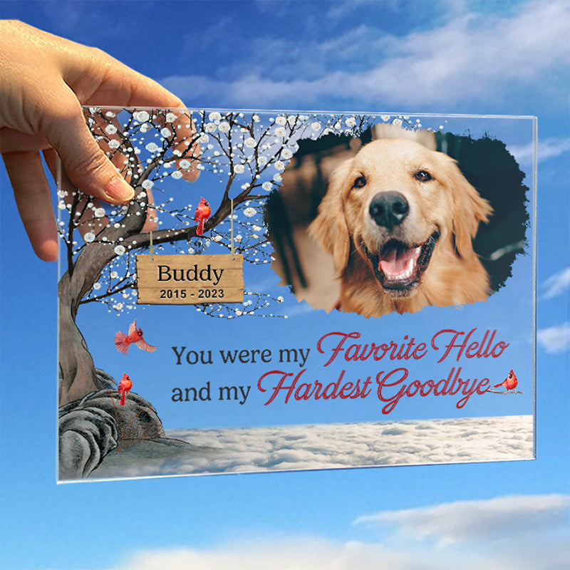 Custom Pet Photo Memorial Decor - Personalized Acrylic Plaque