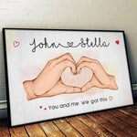 Custom Name Couple Love Gifts - Personalized Poster