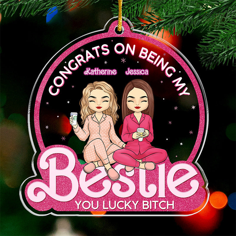 Custom Name Funny Bestie Gifts - Personalized Ornament