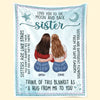 Sisters Are Like Stars - Bestie Personalized Custom Blanket - Gift For Best Friends, BFF, Sisters