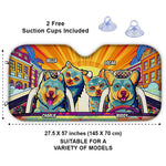 Custom Dog and Cat Character Gifts for Pet Lovers - Personalized Auto Sunshade