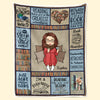 I'm A Bookaholic - Personalized Custom Blanket - Christmas Gift For Book Lovers