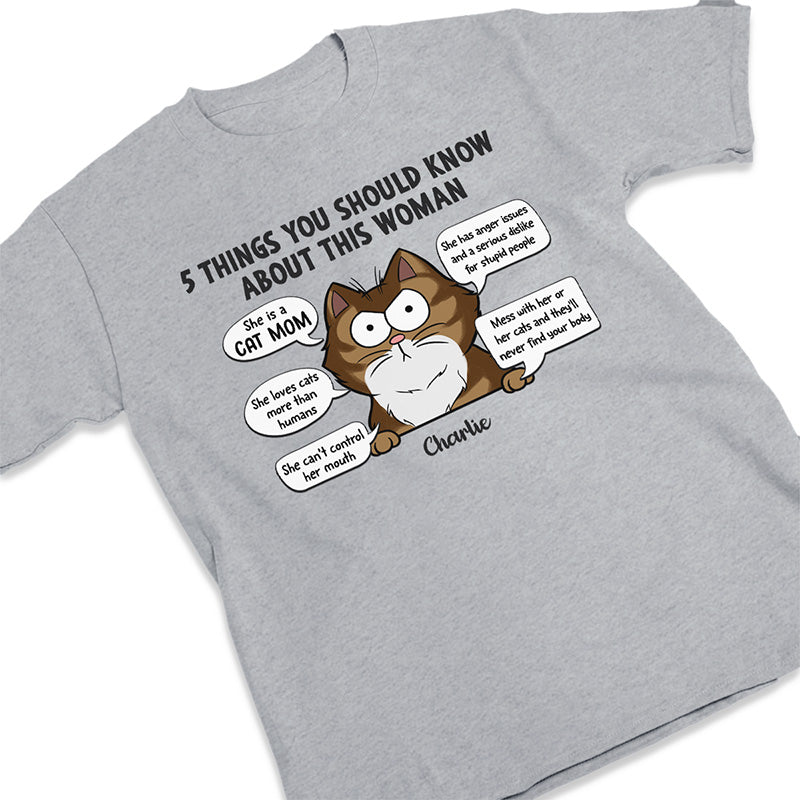 Don't Mess With Her Or Her Cats - Cat Personalized Custom Unisex T-shirt, Hoodie, Sweatshirt - Gift For Pet Owners, Pet Lovers