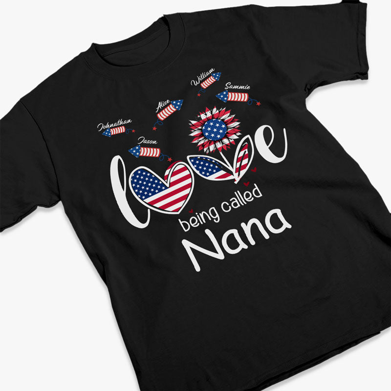 Custom Name Patriotic Nana Gifts for Grandmothers - Personalized Apparel