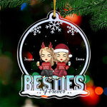 Custom Name Christmas Best Friend Gifts - Personalized Ornament