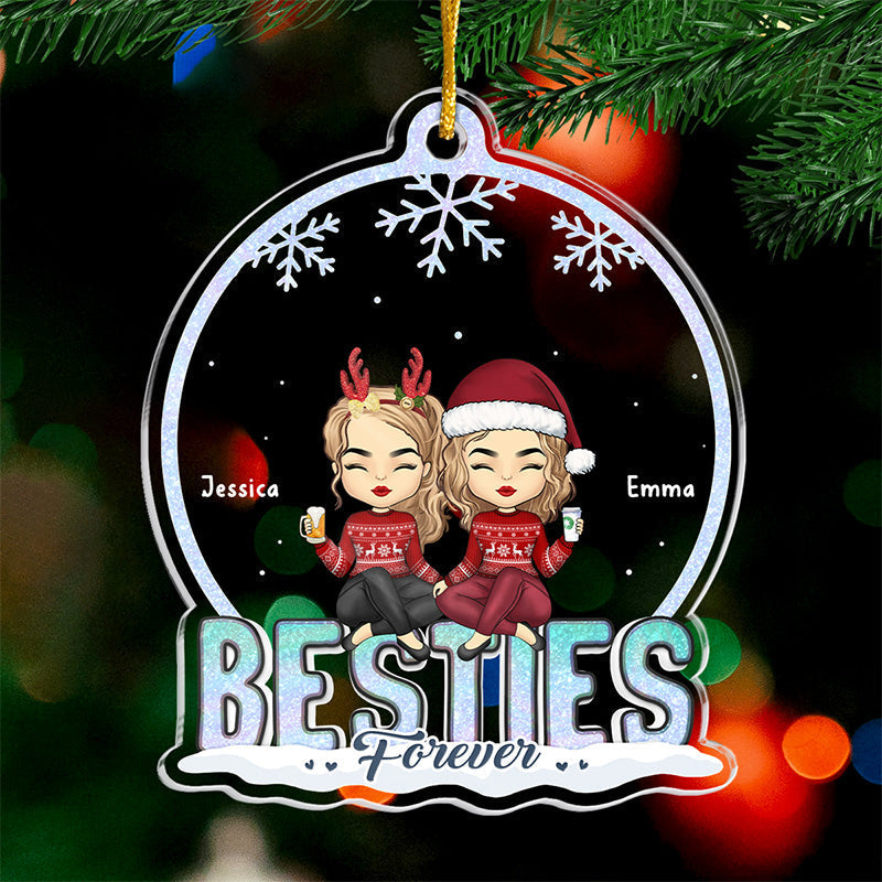 Custom Name Christmas Best Friend Gifts - Personalized Ornament