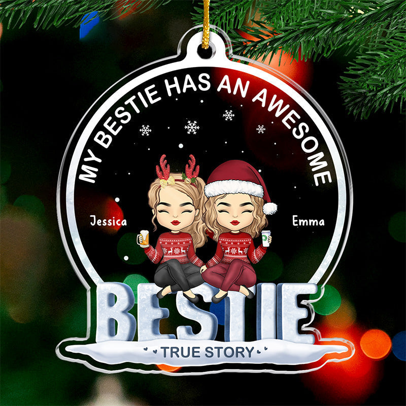 Custom Name Christmas Best Friend Gifts - Personalized Ornament