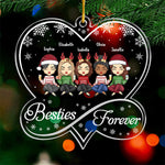 Custom Name Christmas Gifts for Best Friends - Personalized Ornament