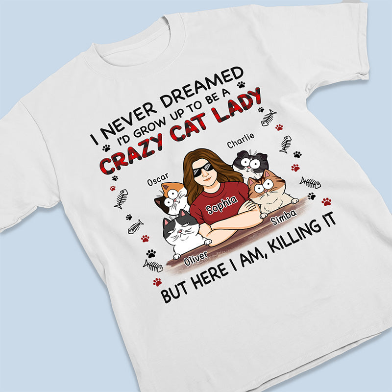 Here I Am - Cat Personalized Custom Unisex T-shirt, Hoodie, Sweatshirt - Gift For Pet Owners, Pet Lovers