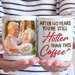 Custom Photo 40th Anniversary Gifts for Couples - Personalized Mug
