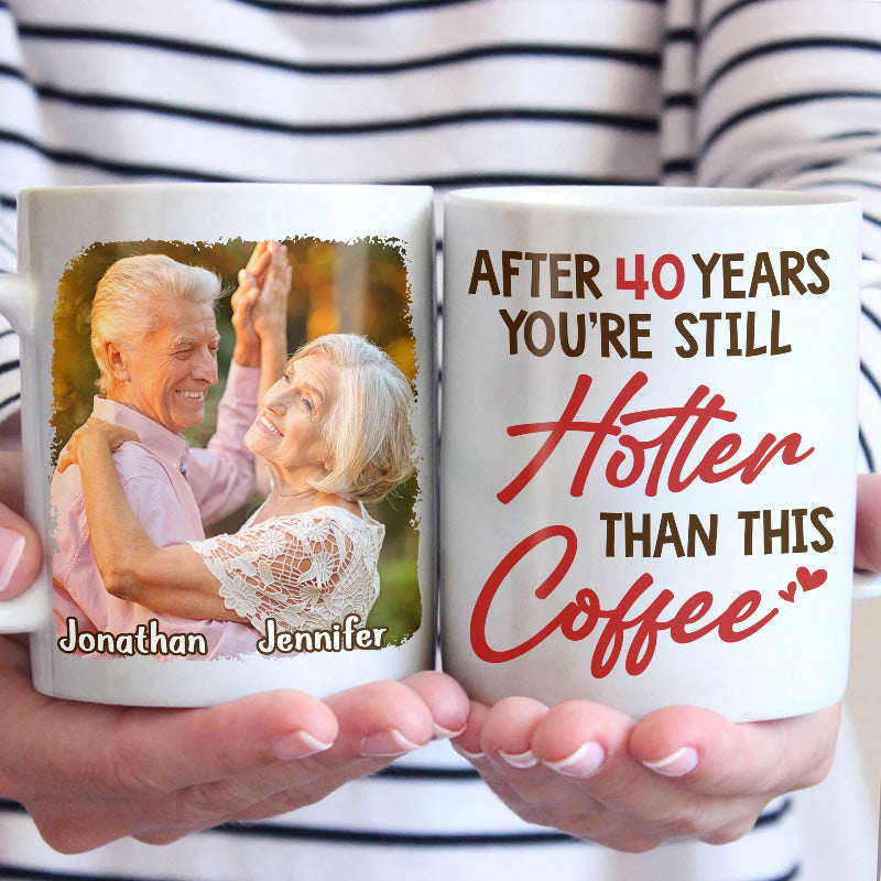 Custom Photo 40th Anniversary Gifts for Couples - Personalized Mug