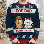 Custom Name Christmas Cat Mom Gifts - Personalized Sweatshirt