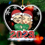 Custom Name Christmas Gifts for Couples - Personalized Ornament