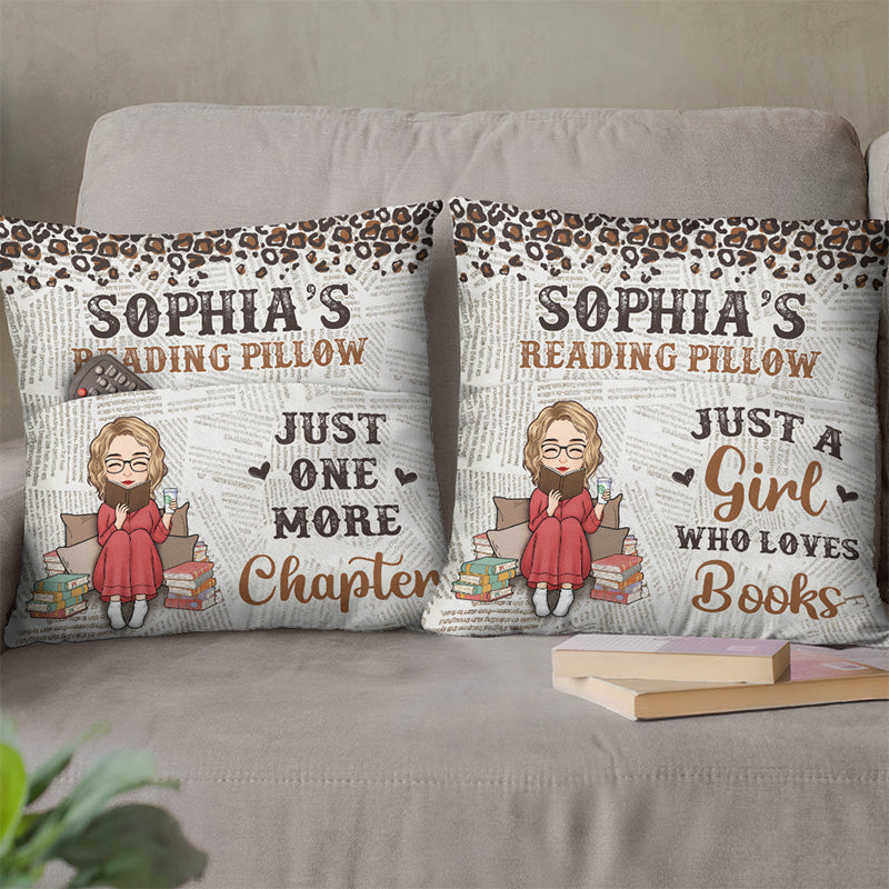 Custom Name Book Lover Reading Gifts - Personalized Pillow
