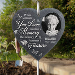 Custom Photo Memorial Garden Decor - Personalized Garden Slate