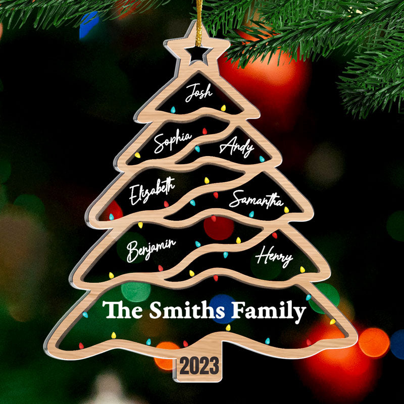 Time To Spread Love, Share Blessings And Create Beautiful Memories - Family Personalized Custom Ornament - Acrylic Custom Shaped - Christmas Gift For Family Members