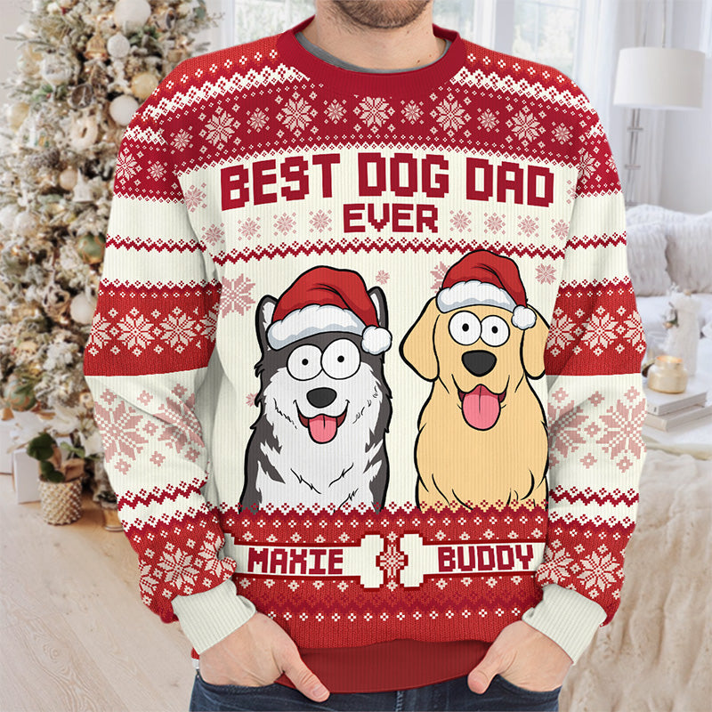 Custom Name Christmas Dog Mom Gifts - Personalized Sweatshirt