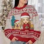 Custom Name Christmas Gifts for Dog Lovers - Personalized Sweatshirt