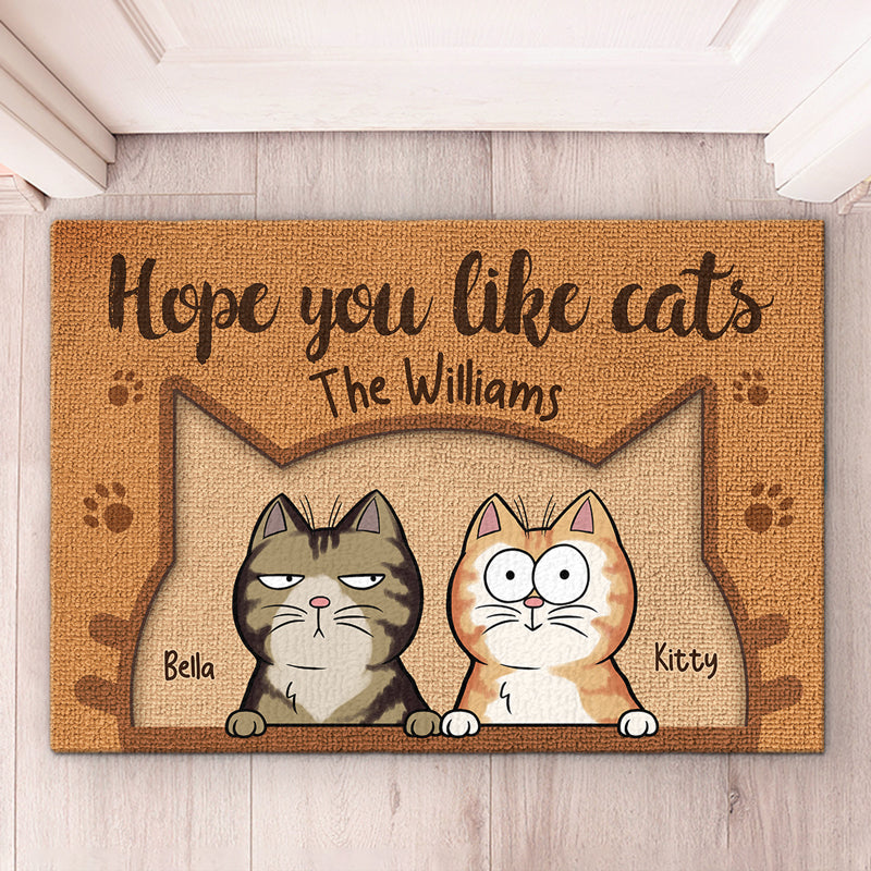 Keep Calm And Love Cats - Cat Personalized Custom Decorative Mat - Gift For Pet Owners, Pet Lovers