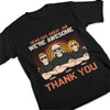 Dear Dad, Thanks For Everything - Family Personalized Custom Unisex T-shirt, Hoodie, Sweatshirt - Father's Day, Birthday Gift For Dad