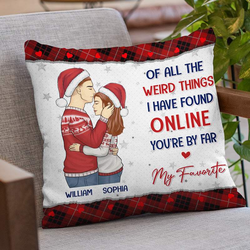 Custom Funny Christmas Couple Gifts - Personalized Pillow