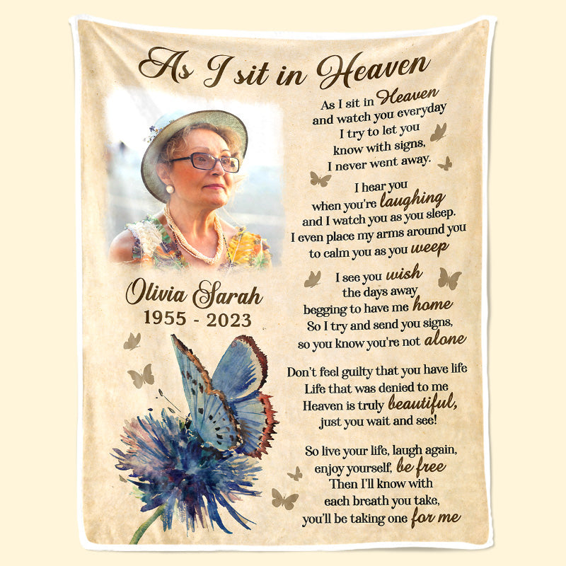 Custom Photo Memorial Keepsake - Personalized Blanket