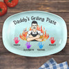 Daddy Grill Legend - Family Personalized Custom Platter - Father's Day, Birthday Gift For Dad