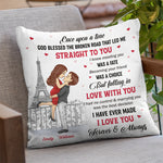 Custom Name Romantic Couple Gifts - Personalized Pillow