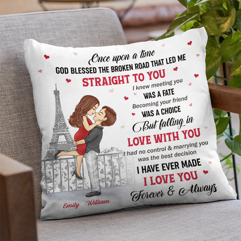 Custom Name Romantic Couple Gifts - Personalized Pillow