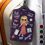 Custom Travel Lover Quotes Gifts for Women - Personalized Luggage Tag
