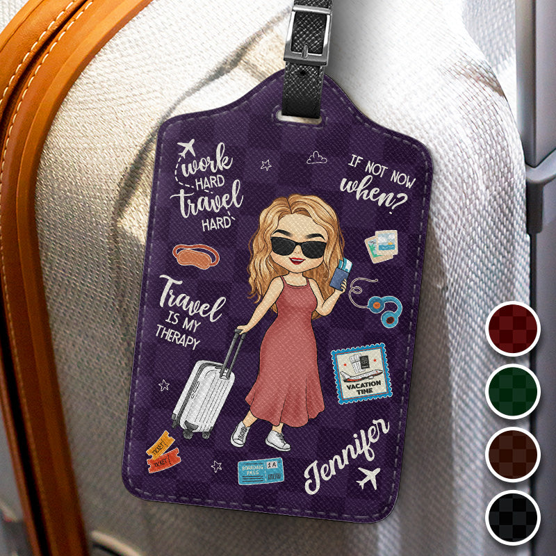 Custom Travel Lover Quotes Gifts for Women - Personalized Luggage Tag
