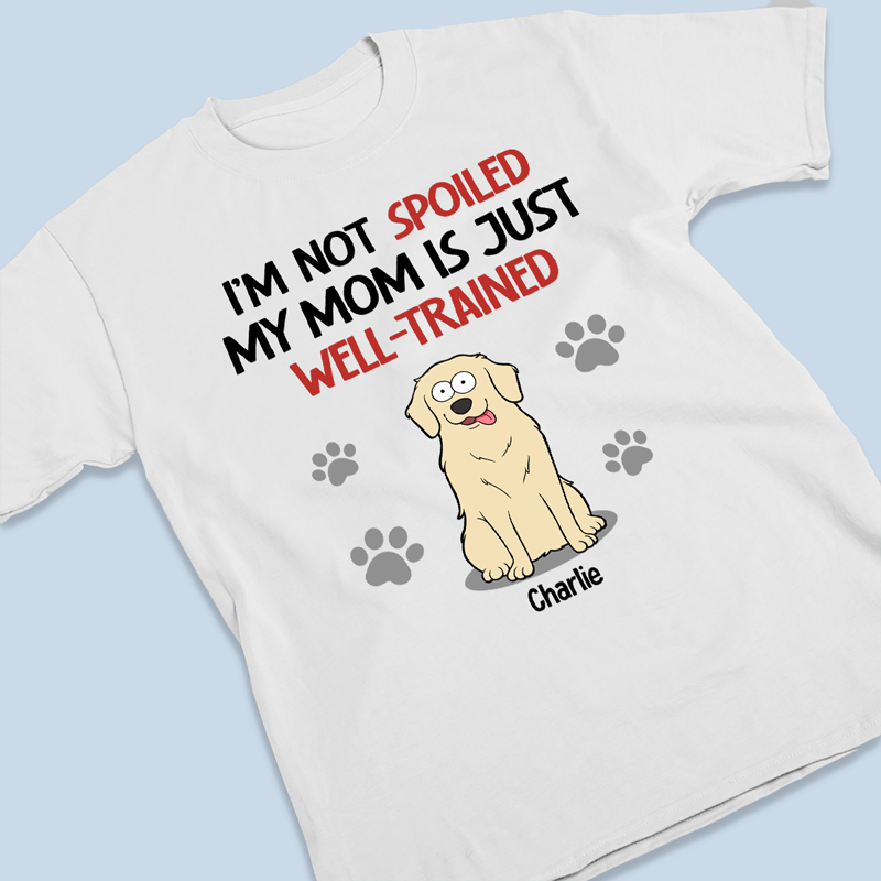 Custom Name Funny Dog Gifts for Mom - Personalized Apparel