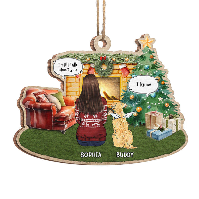 A House Is Not A Home Without Paw Prints - Memorial Personalized Custom Ornament - Wood Custom Shaped - Christmas Gift, Sympathy Gift For Pet Owners, Pet Lovers