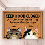 Custom Name Funny Cat Lover Gifts - Personalized Doormat