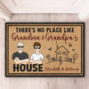 Welcome To Grandpa Grandma House - Family Personalized Custom Decorative Mat - Gift For Grandma, Grandpa