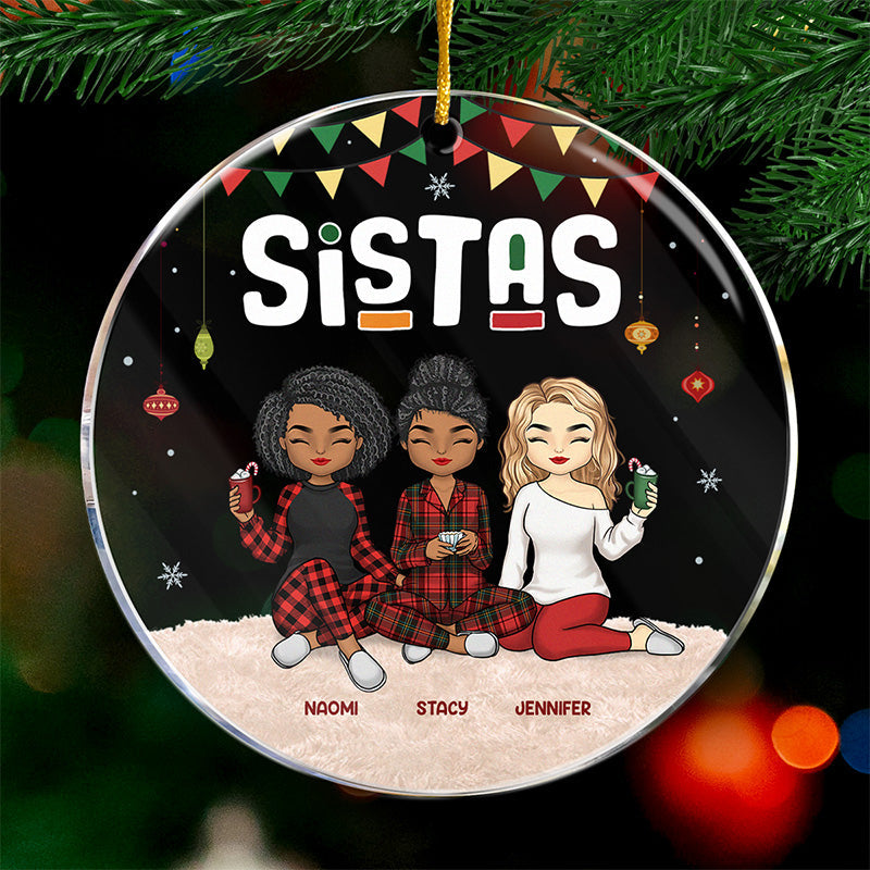 Custom Name Christmas Gifts for Sisters - Personalized Ornament