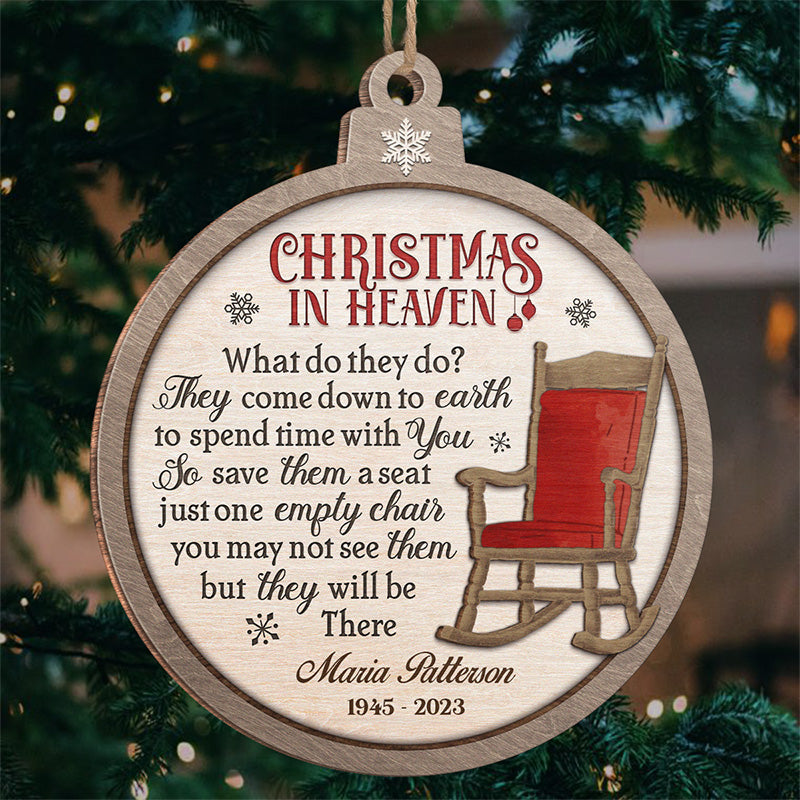 Custom Christmas Memorial Name Gifts - Personalized Ornament