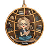 Reading Is Dreaming With Open Eyes - Personalized Custom Ornament - Wood Custom Shaped - Christmas Gift For Book Lovers