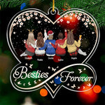 Custom Name Best Friend Christmas Gifts for Women - Personalized Ornament