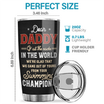 Custom Name Funny Swimming Sperm Father's Day Gifts for Dad - Personalized Tumbler
