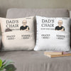 Dad's Chair, Go Sit Over There - Family Personalized Custom Pocket Pillow - Father's Day, Birthday Gift For Dad, Grandpa