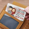 I Love You The Most - Couple Personalized Custom Aluminum Wallet Card - Gift For Husband Wife