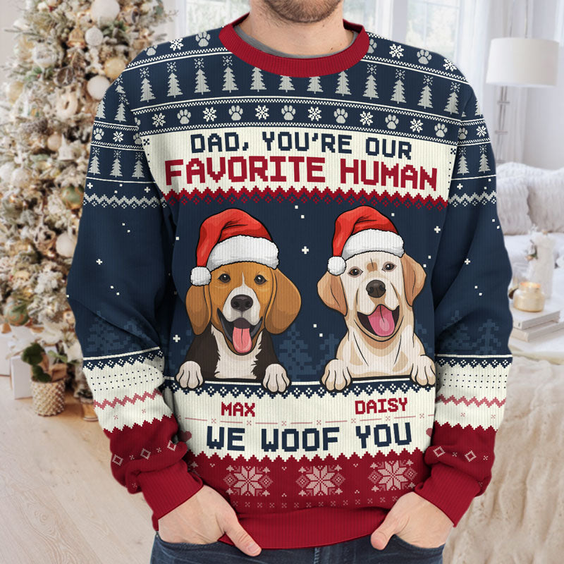 Custom Name Christmas Dog Gifts for Mom - Personalized Sweatshirt