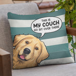 Funny Golden Retriever Couch Decor for Dog Lovers - Pillow