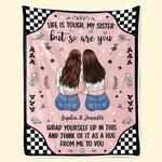Custom Name Sister Gifts - Personalized Blanket