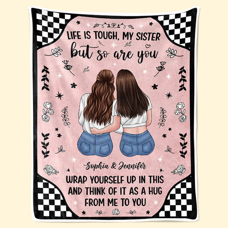 Custom Name Sister Gifts - Personalized Blanket